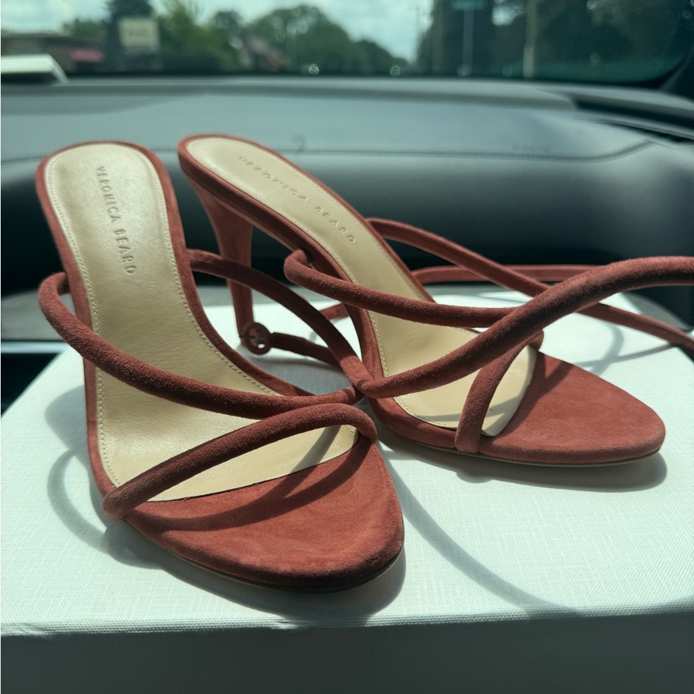 Veronica Beard Brown Strappy Heels NEVER WORN